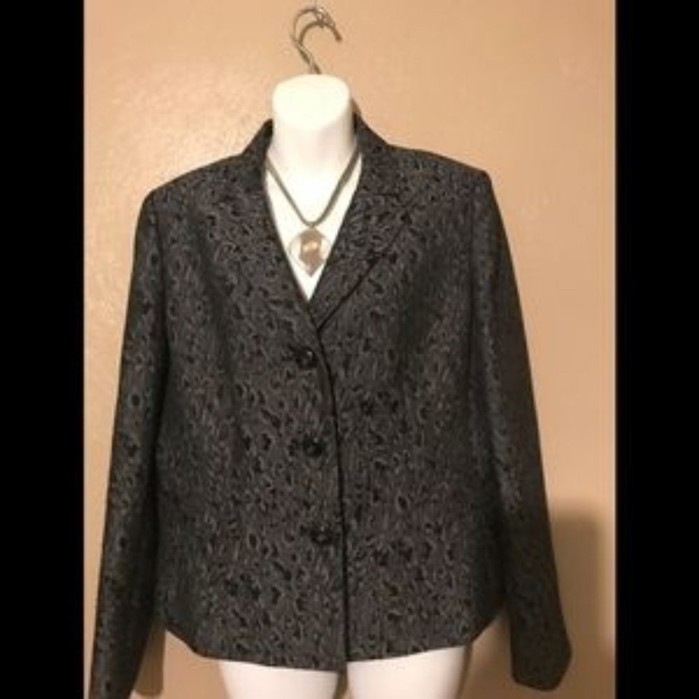 Le Suit Blazer, gray Size 12